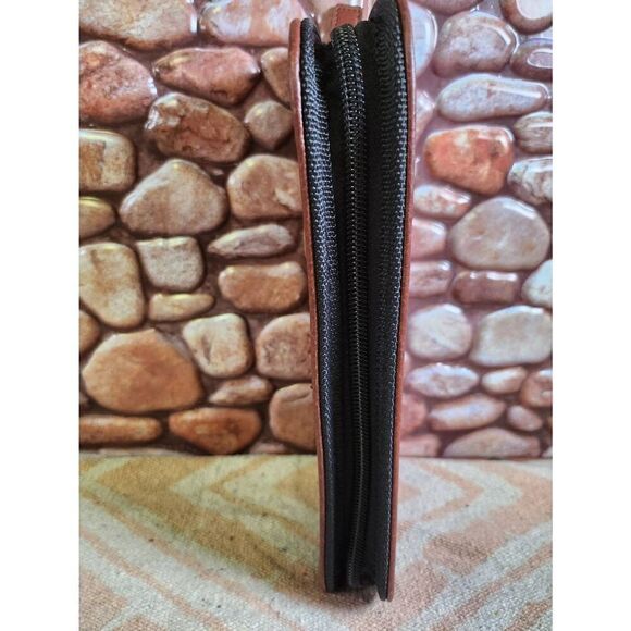 EDDIE BAUER Bonded Leather Travel Case Manicure Case Shaving Case #A69 - Picture 3 of 7